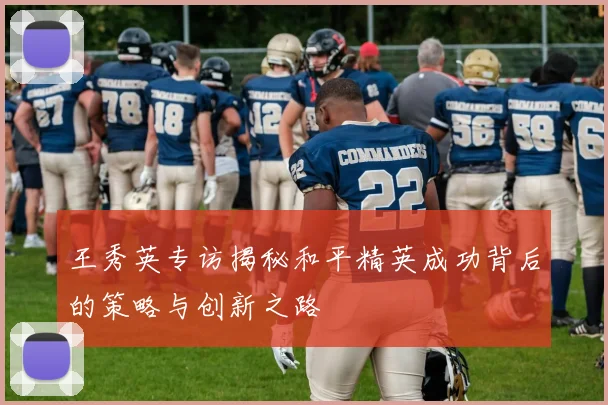 王秀英专访揭秘和平精英成功背后的策略与创新之路